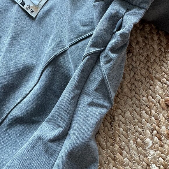 ZARA Gray Draped Midi Dress – Size XL – New With Tags (2121/023/811) 🩶 - Picture 12 of 16